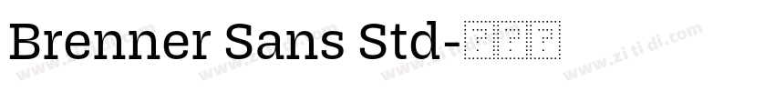 Brenner Sans Std字体转换 Brenner Sans Std字体转换